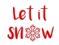 Preview: Let it snow Bügelbild